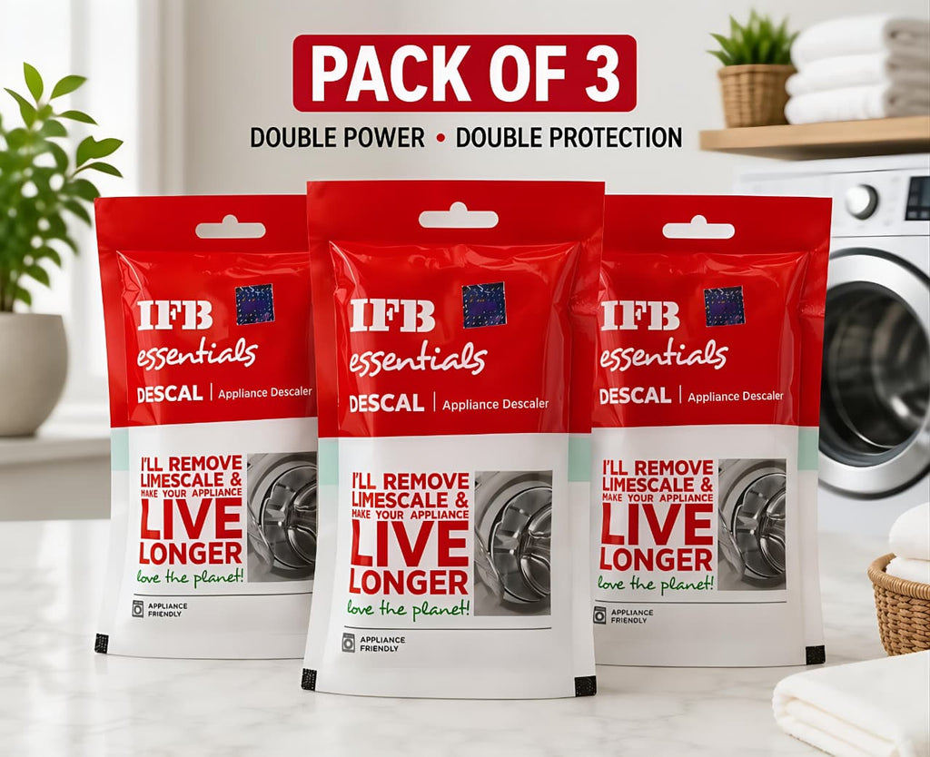 IFB Essentials Descal: Deep Clean & Protect Your Washing Machine Pack of 3