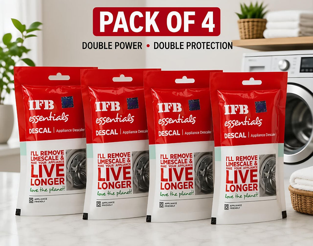 IFB Essentials Descal: Deep Clean & Protect Your Washing Machine pack of 4