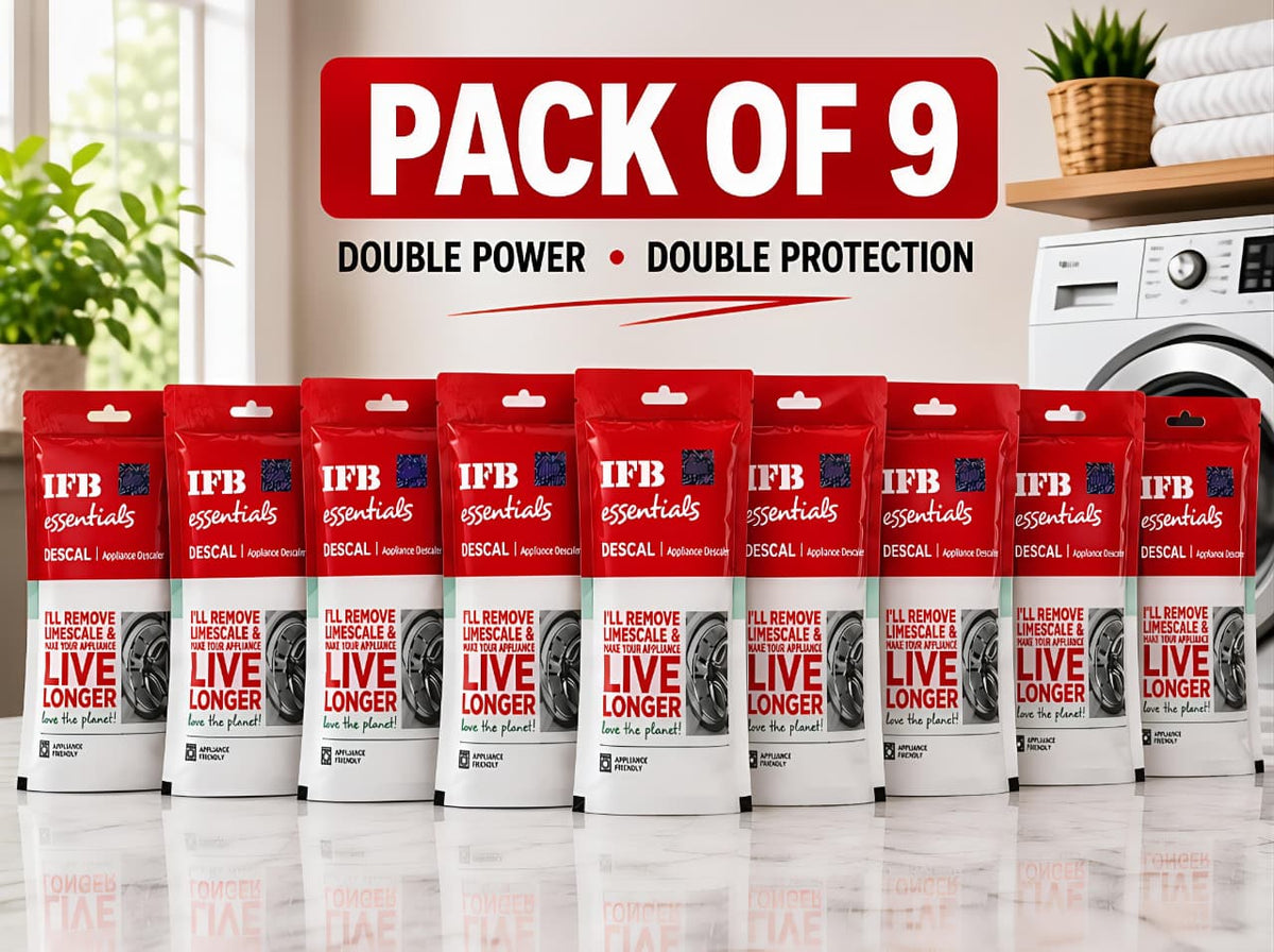 IFB Essentials Descal: Deep Clean & Protect Your Washing Machine pack of 9