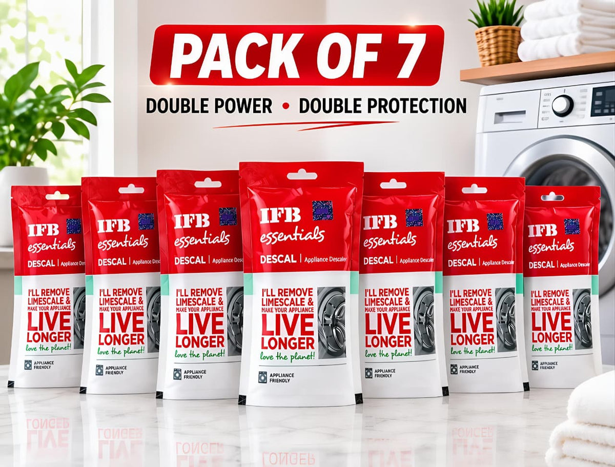 IFB Essentials Descal: Deep Clean & Protect Your Washing Machine pack of 7