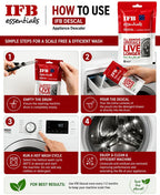 IFB Essentials Descal: Deep Clean & Protect Your Washing Machine Pack of 3