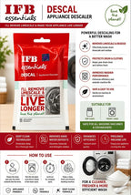 IFB Essentials Descal: Deep Clean & Protect Your Washing Machine Pack of 3