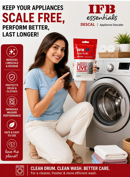 IFB Essentials Descal: Deep Clean & Protect Your Washing Machine pack of 7