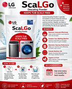 LG ScaLGo Descaling Powder for Washing Machine | Limescale & Residue Remover pack of 7