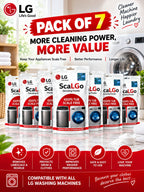 LG ScaLGo Descaling Powder for Washing Machine | Limescale & Residue Remover pack of 7