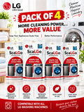LG ScaLGo Descaling Powder for Washing Machine | Limescale & Residue Remover pack of 4